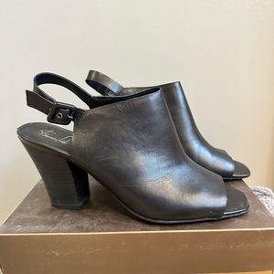 Franco Sarto A-Monogram Black slide Size 11